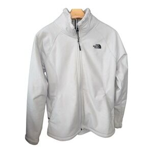 The North Face CTP8 Full Zip Fleece Jacket Women's Light Gray Large Soft Shell